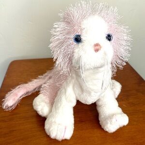 Webkinz Pink and White Cat HM189 Collectible Plush Toy Stuffed Animal Stuffie